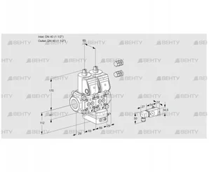 VCG2E40R/40R05NGNWR3/2-PP/PPPP (88100612) Клапан с регулятором соотношения Kromschroder