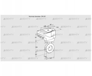 IBAF65Z05/20-30W3E (88301721) Дроссельная заслонка Kromschroder