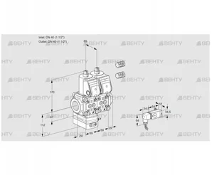 VCG2T40N/40N05GANKR3/2-PP/PPPP (88101221) Клапан с регулятором соотношения Kromschroder