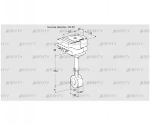 IBHS80W01A/40A3DR10 (88303706) Дроссельная заслонка Kromschroder