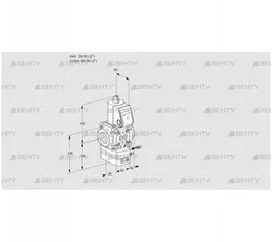 VAG350R/NWAE (88032983) Газовый клапан с регулятором соотношения Kromschroder