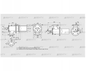 ZIC 200RBL-0/35-(25)D (84277613) Газовая горелка Kromschroder