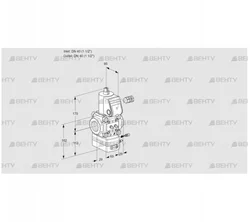 VAG240R/NWAE (88001176) Газовый клапан с регулятором соотношения Kromschroder