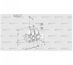 VCS3E40R/50F05NNVWR3/PPPP/PPPP (88106280) Сдвоенный газовый клапан Kromschroder