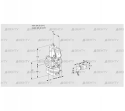 VAD1T20N/NQ-100A (88007594) Газовый клапан с регулятором давления Kromschroder