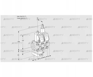 VCD1E25R/25R05D-25LQR/PPPP/PPPP (88100380) Регулятор давления Kromschroder