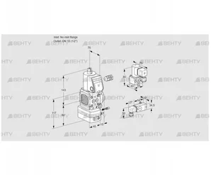 VAG1-/15R/NWBE (88003503) Газовый клапан с регулятором соотношения Kromschroder