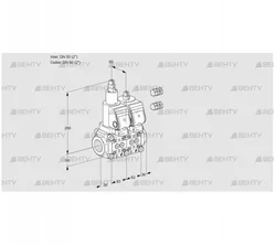 VCS3E50R/50R05LNWGR3/PPPP/PPPP (88105075) Сдвоенный газовый клапан Kromschroder