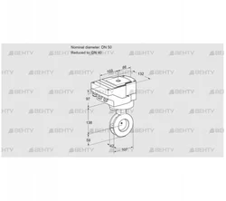 IBAF50/40Z05/40A2DR10 (88303558) Дроссельная заслонка Kromschroder