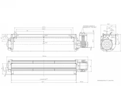 Тангенциальный вентилятор ebmpapst QLK45/3000A58-2513L-228aaz