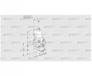 VAG1T25N/NQGLAA (88032403) Газовый клапан с регулятором соотношения Kromschroder