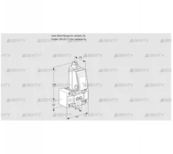 VAS1W0/W25R/NK (88028474) Газовый клапан Kromschroder