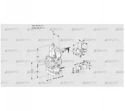 VAG125R/NWAE (88001296) Газовый клапан с регулятором соотношения Kromschroder