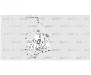 VAS240F/NK (88004869) Газовый клапан Kromschroder