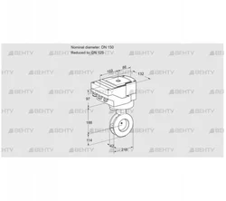 IBAF150/125Z05/20-60W3T (88302154) Дроссельная заслонка Kromschroder