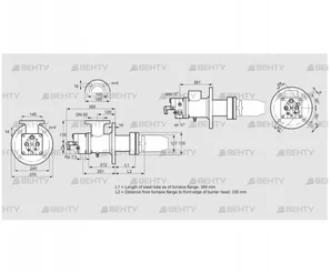 BIC 125HBL-300/335-(9)E (84034041) Газовая горелка Kromschroder