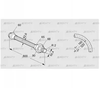 ES 50RA800 (03263074) Шланг из нержавеющей стали Kromschroder