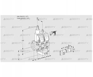 VCG2E40R/40R05LGKQR/2--2/MMPP (88105047) Клапан с регулятором соотношения Kromschroder