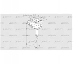 IBH80Z01A/20-30W3E (88301110) Дроссельная заслонка Kromschroder