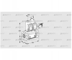 VCS8100F05NLWGRB/PPPP/PPPP (88207299) Сдвоенный газовый клапан Kromschroder