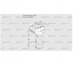 IBGF40/25Z05/40A2AR10 (88301595) Дроссельная заслонка Kromschroder