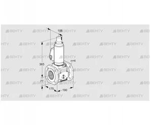 VAS6T65A05LKGLB/PP/PP (88206818) Газовый клапан Kromschroder