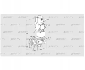 VK 200F10W5HXG43 (85315706) Газовый клапан с приводом Kromschroder