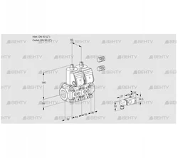 VCS3E50R/50R05NNWR3/PPPP/1--2 (88103494) Сдвоенный газовый клапан Kromschroder