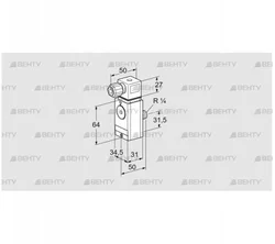 DG 17VC6D-6W (84448052) Датчик-реле давления газа Kromschroder