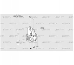 VAS2E50R/40R05FNVWR/PP/PP (88102470) Газовый клапан Kromschroder