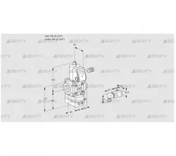 VAD120R/NW-100A (88004661) Газовый клапан с регулятором давления Kromschroder