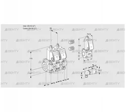 VCS2E50R/50R05NNWR3/PP1-/PPBS (88106701) Сдвоенный газовый клапан Kromschroder