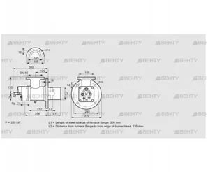 BIO 125HB-300/235-(2)E (84023034) Газовая горелка Kromschroder