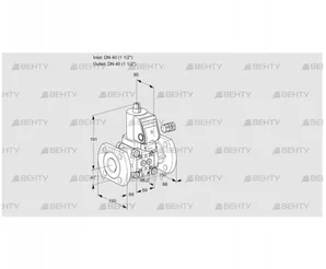 VAS240F/NQSR (88004866) Газовый клапан Kromschroder