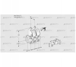 VCS1E25R/25R05NNWR/PP-2/1--2 (88103568) Сдвоенный газовый клапан Kromschroder