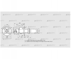 BIC 100HLR-0/35-(119)D (84199064) Газовая горелка Kromschroder