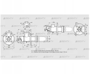 BIC 140HBL-100/135-(44)E (84035020) Газовая горелка Kromschroder