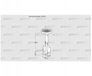 BVHS65W01A (88300183) Дроссельная заслонка Kromschroder