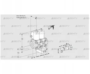 VCG3E50R/50R05NGEWL/2-PP/2-MM (88104277) Клапан с регулятором соотношения Kromschroder