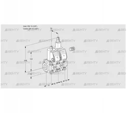 VCS1E10R/10R05NLWR3/PPPP/PPPP (88107652) Сдвоенный газовый клапан Kromschroder