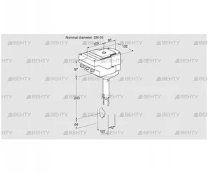 IBH65Z01A/20-15W3T (88301255) Дроссельная заслонка Kromschroder