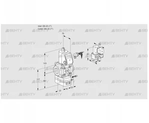 VAG125R/NWAE (88006610) Газовый клапан с регулятором соотношения Kromschroder