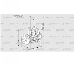 VCS2E40F/50R05NNVWR3/PPPP/PPPP (88101742) Сдвоенный газовый клапан Kromschroder