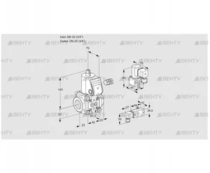 VAS120R/NW (88030452) Газовый клапан Kromschroder