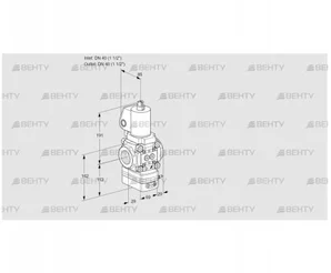 VAG2T40N/NQSLAA (88008422) Газовый клапан с регулятором соотношения Kromschroder