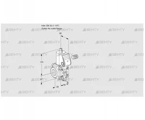 VAS232/-R/NP (88018764) Газовый клапан Kromschroder