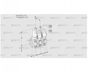 VCS2E32R/32R05NNWGR3/PPPP/PPPP (88104138) Сдвоенный газовый клапан Kromschroder