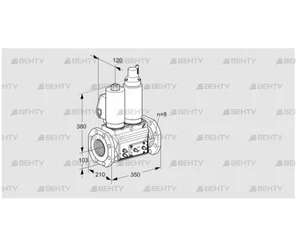 VCS8T100A05NLQGLE/MMMM/MMVM (88205028) Сдвоенный газовый клапан Kromschroder