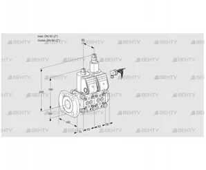 VCS3E50F/50R05NLQR/PPPP/PPPP (88106141) Сдвоенный газовый клапан Kromschroder