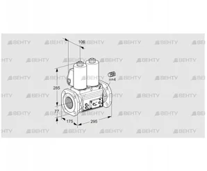 VCS665F05NNWL3E/MMMM/MMMM (88207707) Сдвоенный газовый клапан Kromschroder